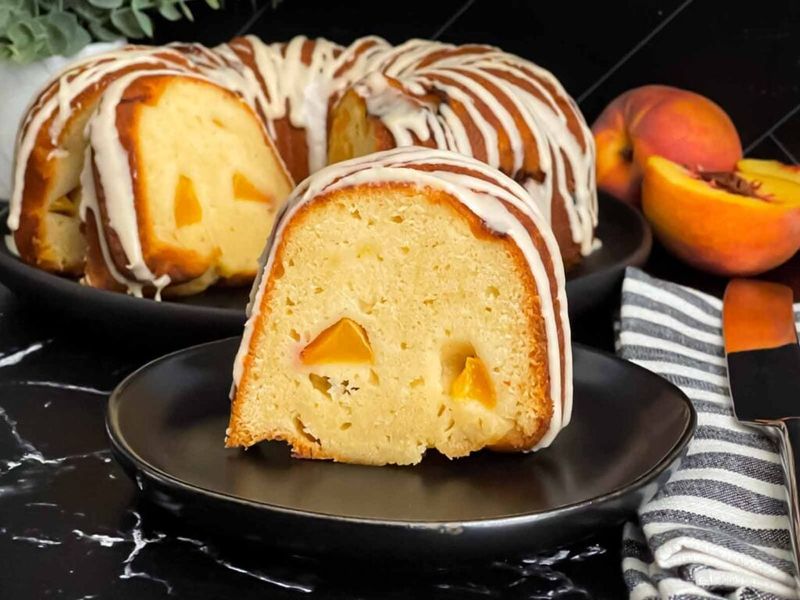 11 Georgia Peach Desserts That Scream Summer - Decor Hint Peach Pound Cake