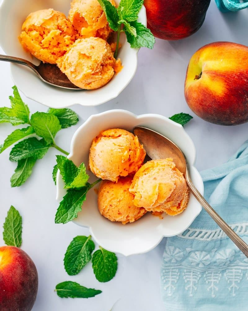 11 Georgia Peach Desserts That Scream Summer - Decor Hint Peach Sweet Tea Sorbet