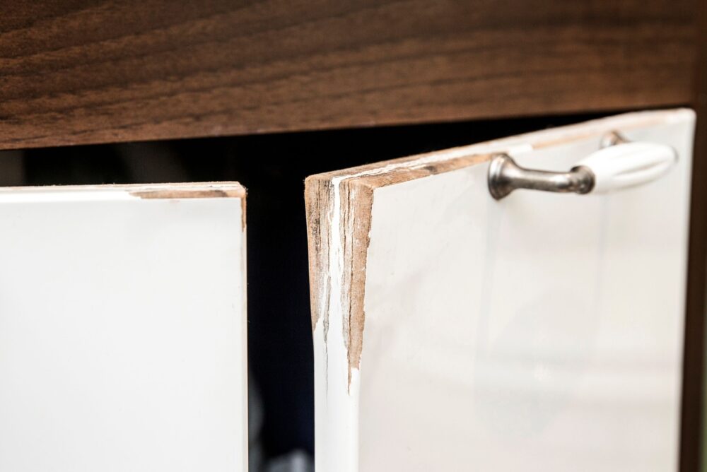 Peeling Cabinet Paint - Decor Hint