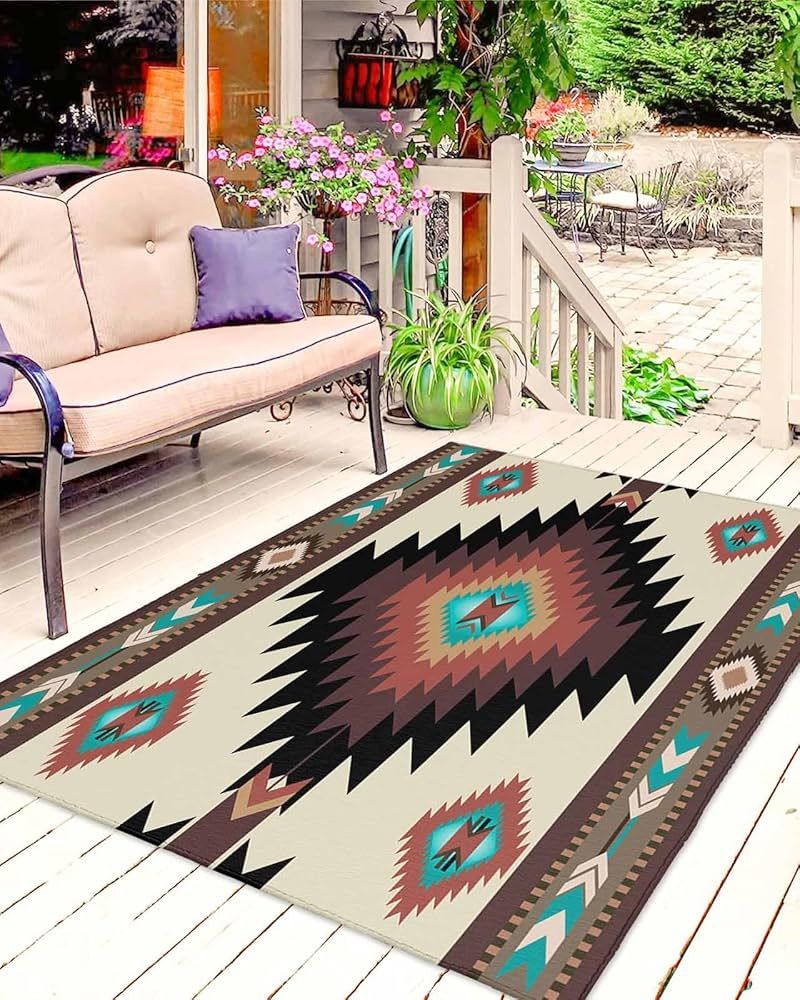 15 Oklahoma Farmhouse Porches That Could Be Perfect For Slow Evenings - Decor Hint Woven Outdoor Rugs