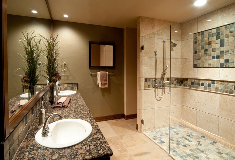 15 Pennsylvania Bathroom Floors That Are Making A Stylish Revival - Decor Hint Textured Stone