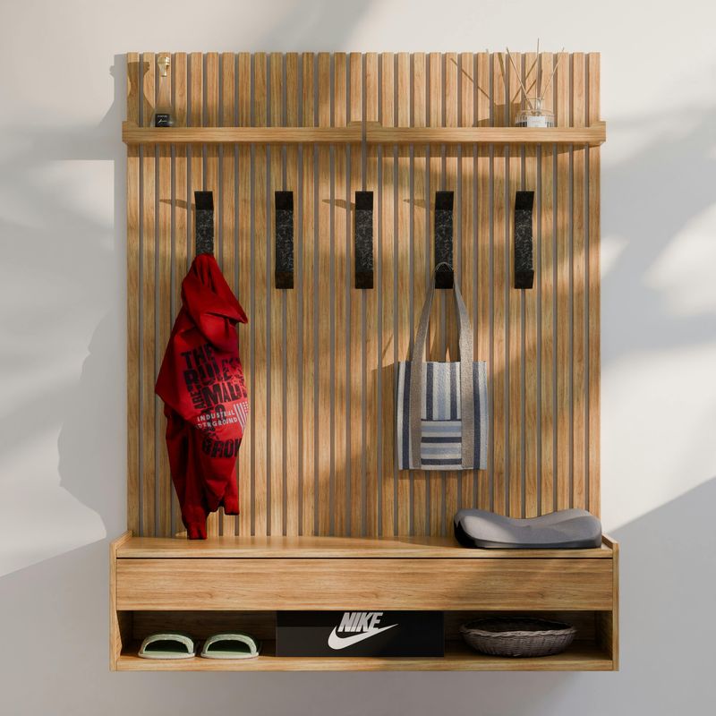 Install Hooks Or A Coat Rack
