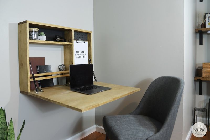 8 New York Apartment Layout Hacks That Actually Work In Tiny Spaces - Decor Hint Fold-Down Desks For Instant Workspaces