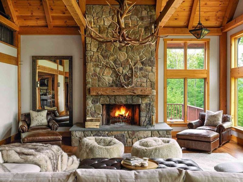 9 Minnesota Cabins That Might Feel Perfectly Cozy All Year - Decor Hint Stone Fireplace Retreats