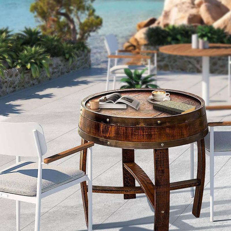 15 Oklahoma Farmhouse Porches That Could Be Perfect For Slow Evenings - Decor Hint Outdoor Side Tables for Drinks