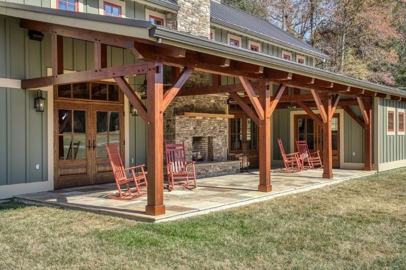 12 Michigan Cottage Porch Designs Perfect For Lakeside Living - Decor Hint Stone-And-Timber Porch