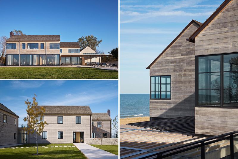 13 Key Features Defining Michigan Lakefront Cottages - Decor Hint Weathered Wood Exteriors With Character