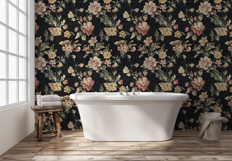 11 Vintage California Bathrooms Making A Stylish Comeback - Decor Hint Bold Wallpaper Makes A Splash