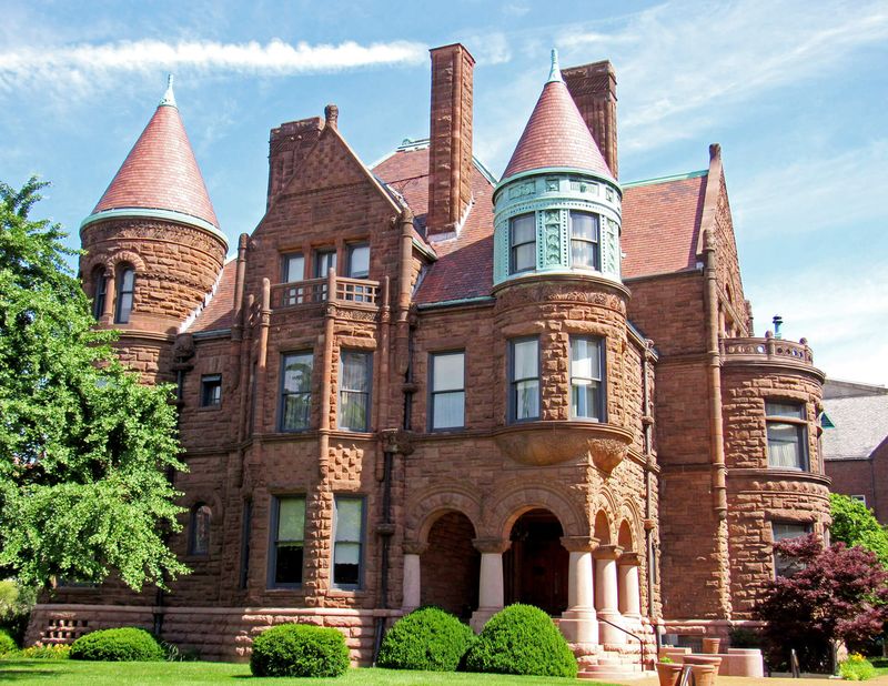 Romanesque Revival Rugged Stone Elegance