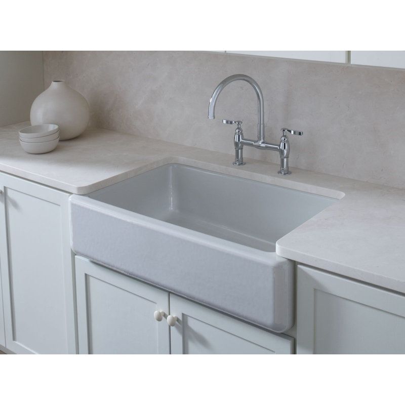 Undermount White Fireclay Sink