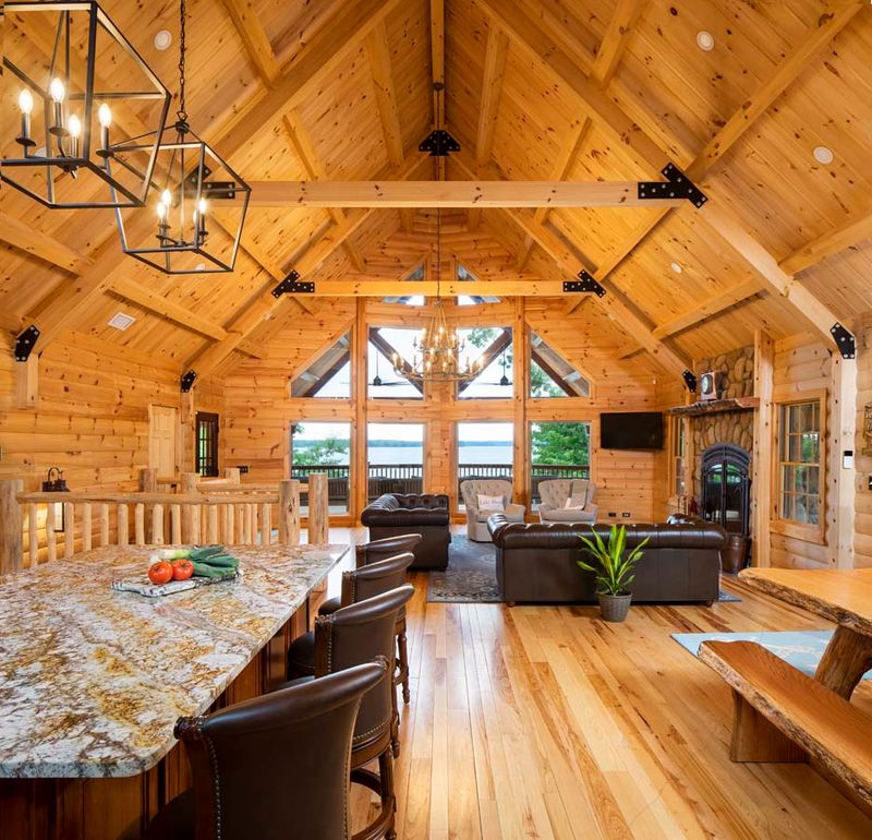 9 Minnesota Cabins That Might Feel Perfectly Cozy All Year - Decor Hint Timber-Framed Lakefront Cabins