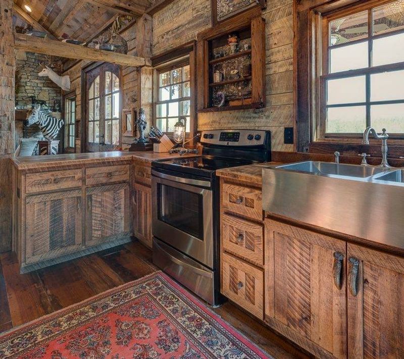 12 Arizona Rustic Kitchens That Could Capture The Desert Living Vibe - Decor Hint Weathered Wood Cabinet Kitchen