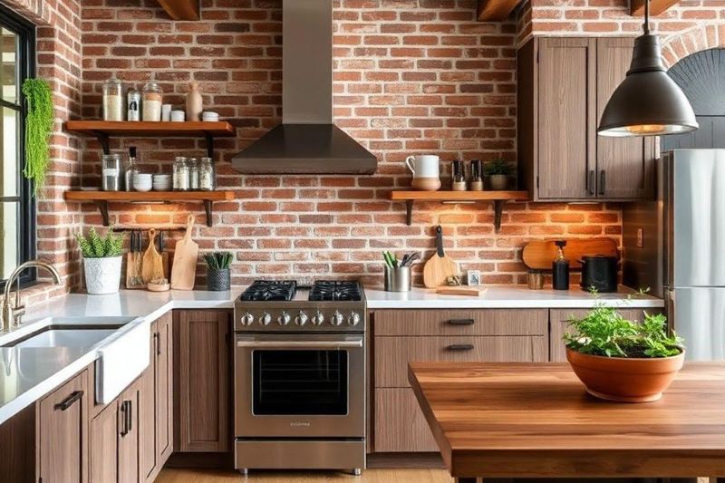 12 Nebraska Farmhouse Kitchens That Work As Hard As They Look - Decor Hint Heritage Brick Beauty