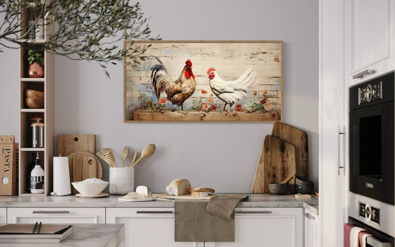Country Kitchens With Rooster Motifs Fading Fast
