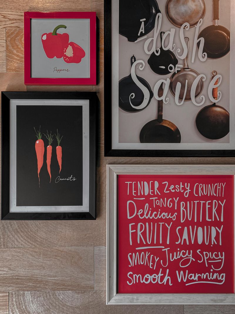 13 Small Tweaks That Instantly Make A Rental Kitchen Cozier - Decor Hint Add a few framed prints or wall art