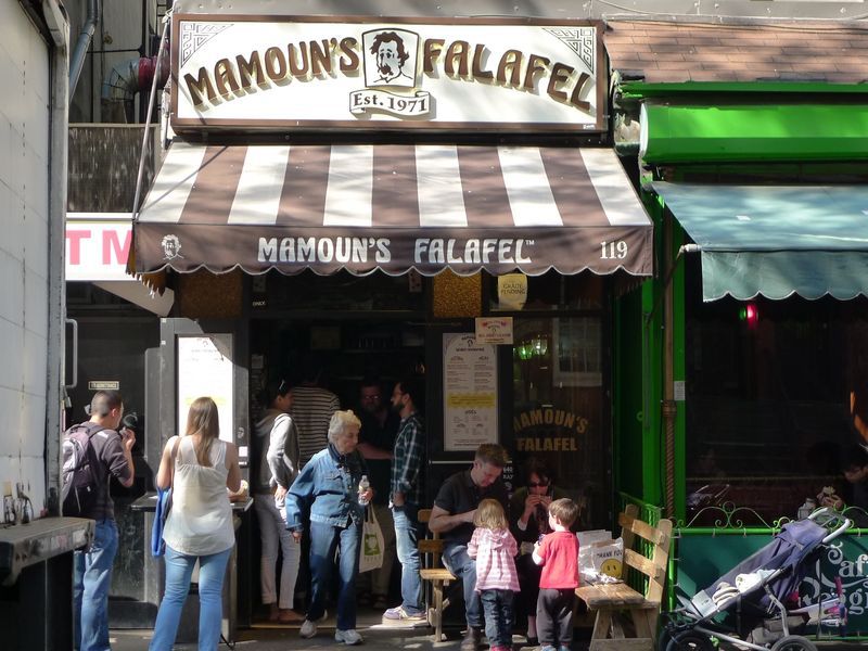11 Unforgettable Hole-In-The-Wall Restaurants In New York - Decor Hint Mamoun's Falafel