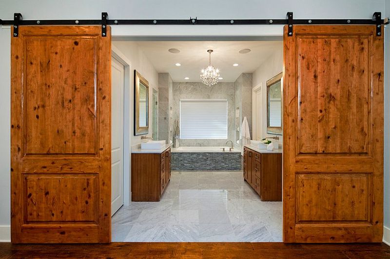 Barn Door Bathrooms