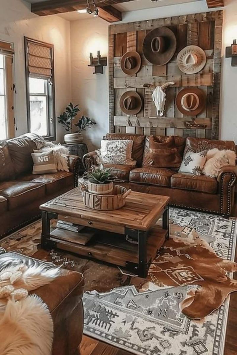 9 Texas Front Porch Ideas That Make Homes Instantly Welcoming - Decor Hint Cowhide and Leather Accents