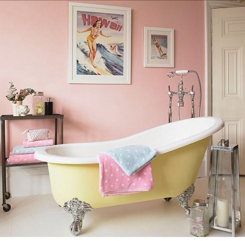 Pastel-Colored Bathtubs