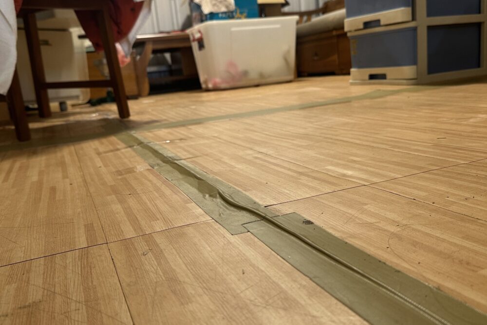 Warped Vinyl Flooring - Decor Hint
