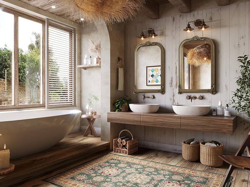 11 Vintage California Bathrooms Making A Stylish Comeback - Decor Hint Statement Mirrors Reflect Style