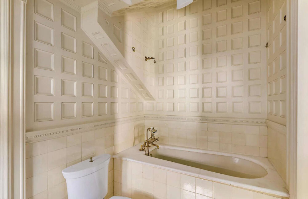 the primary bathroom