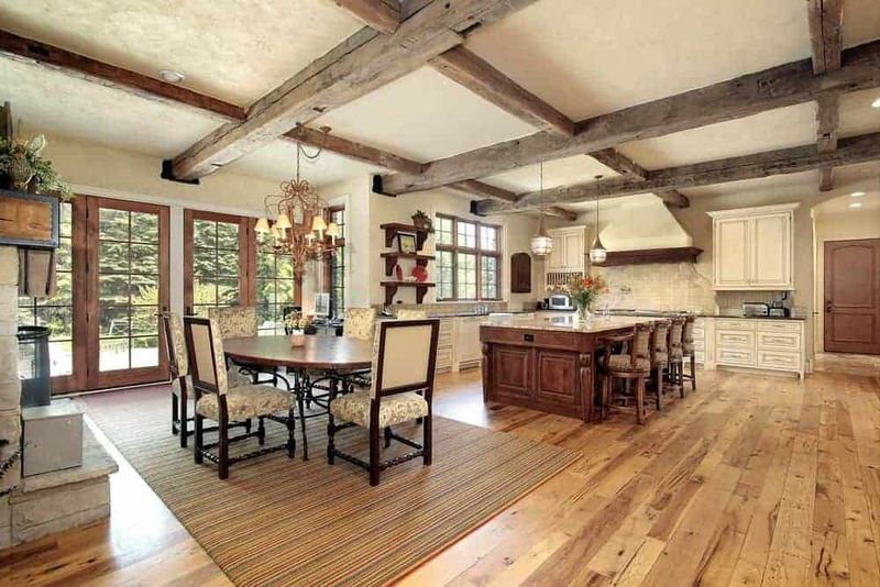 10 Colorado Cabin Kitchens That Glow With Rustic Charm - Decor Hint Exposed Wooden Beams: Nature's Crown Molding