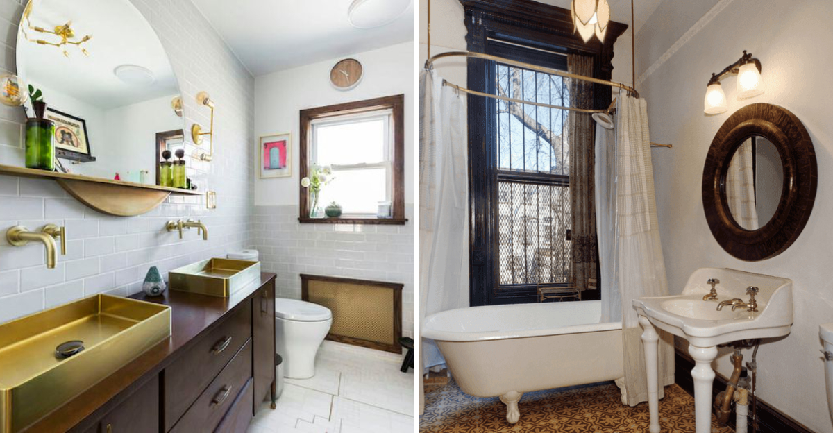 10 New York Brownstone Bathrooms With Old School Charm - Decor Hint