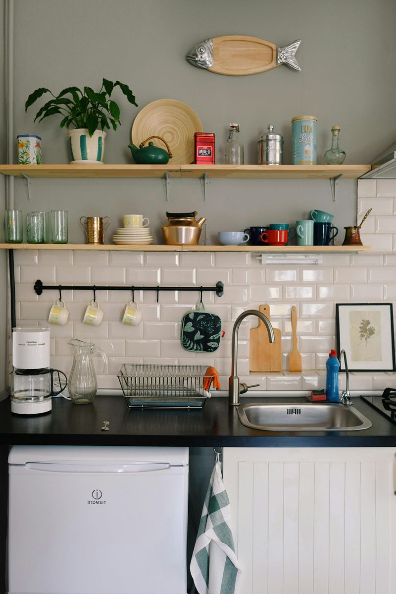 Open Shelving With Everyday Items