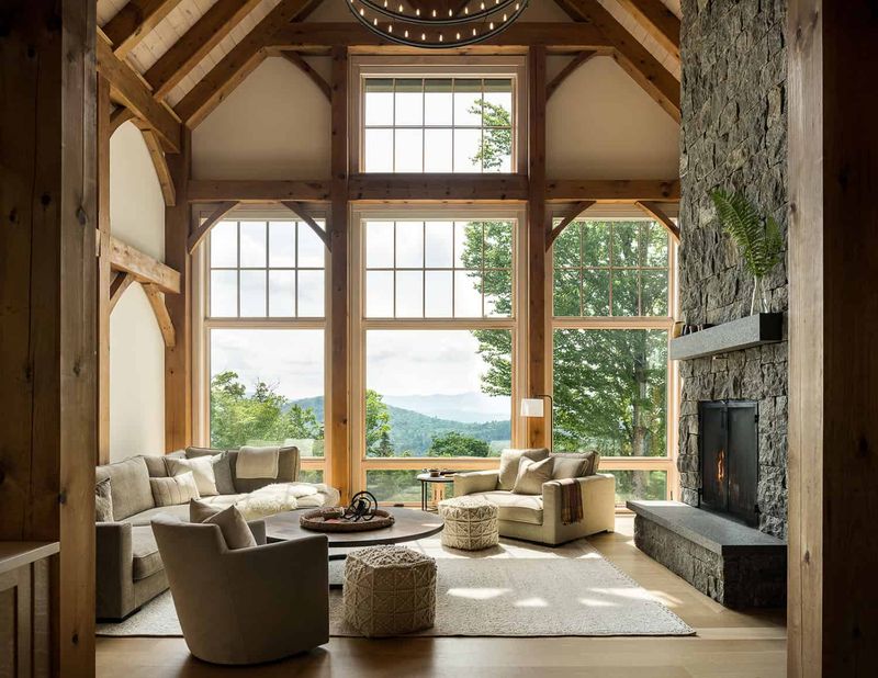 11 Vermont Barn Conversions With Surprising Modern Touches - Decor Hint Glass Walls Meet Timber At Green Mountain Timber Frames