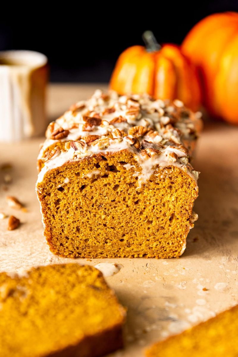 Pumpkin Bread with Maple Glaze