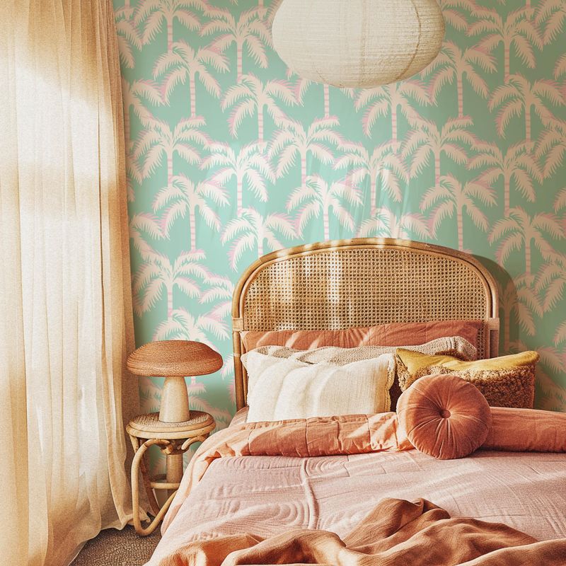 12 Florida Upgrades Renters Will Love That Feel Custom - Decor Hint Tropical Peel-and-Stick Wallpaper