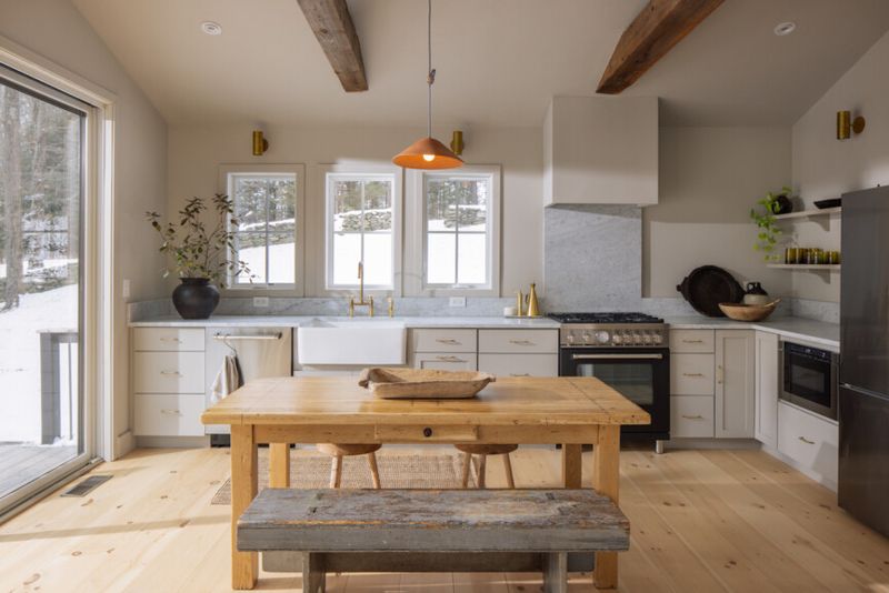 Gleaming Honey-Oak Hardwood Floors