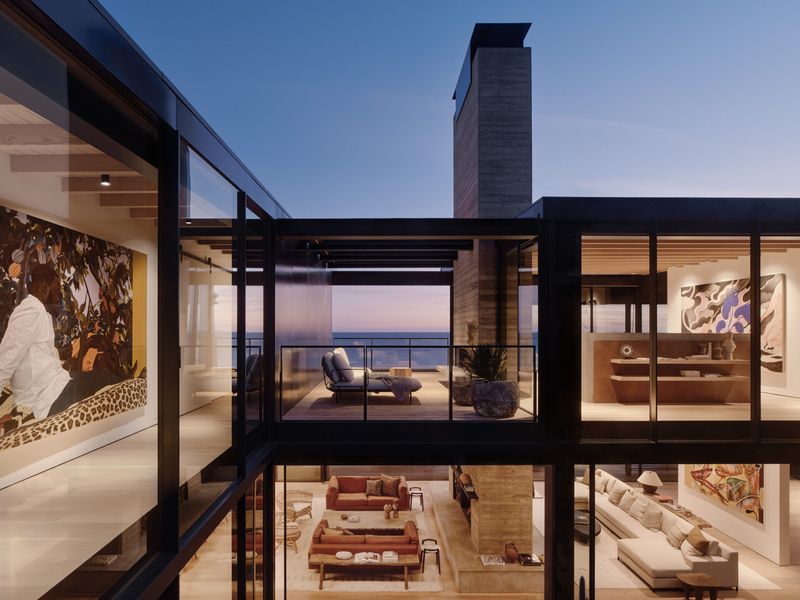 12 Malibu Beachfront Homes With Light And Breezy Coastal Vibes - Decor Hint Glass Palace on Carbon Beach