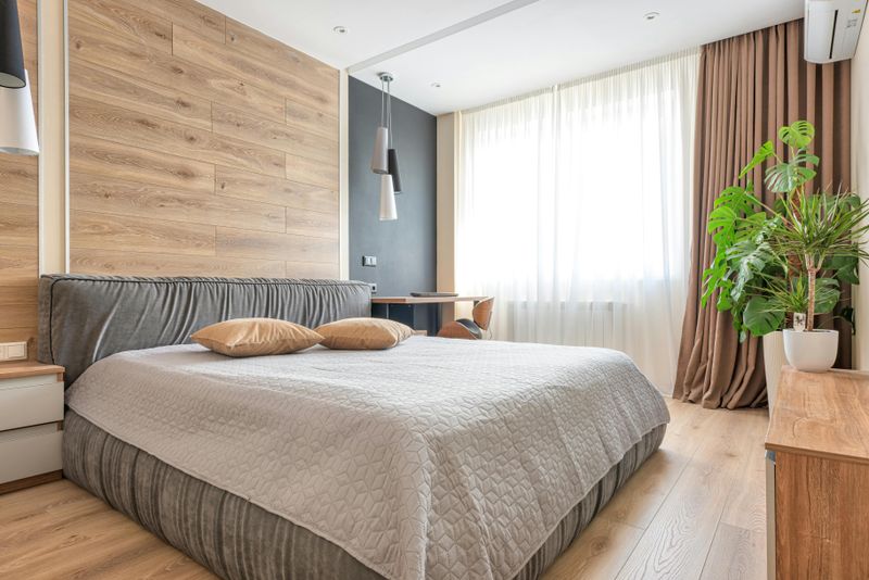 Replace heavy drapes with sheer curtains