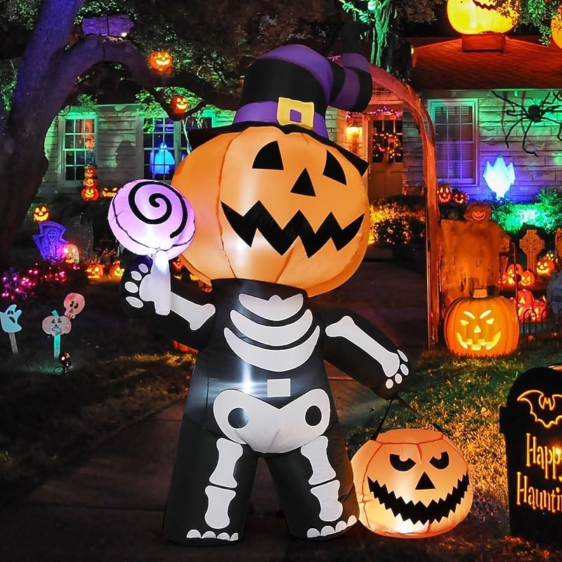 Weather-Resistant Inflatable Pumpkins