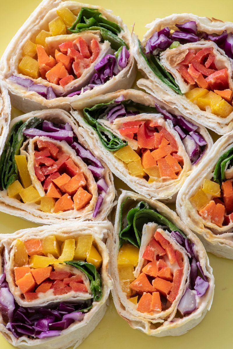 Rainbow Veggie Wraps