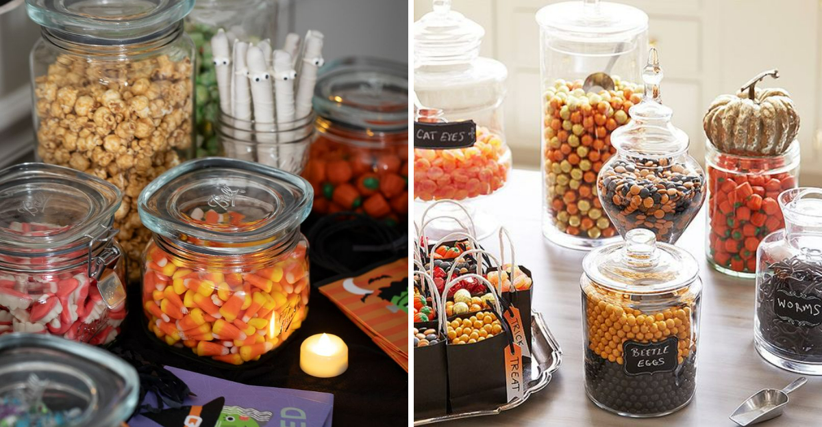5 Black And Orange Candy Displays That Brighten Georgia Kitchens - Decor Hint