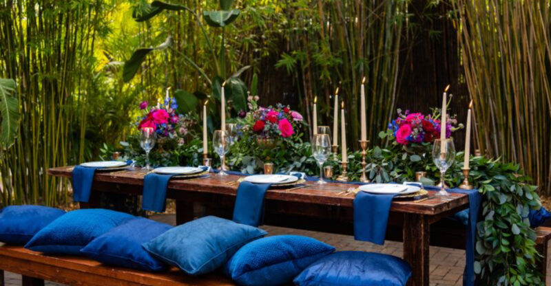 6 Miami Outdoor Patios Styled In Bold Autumn Jewel Tones