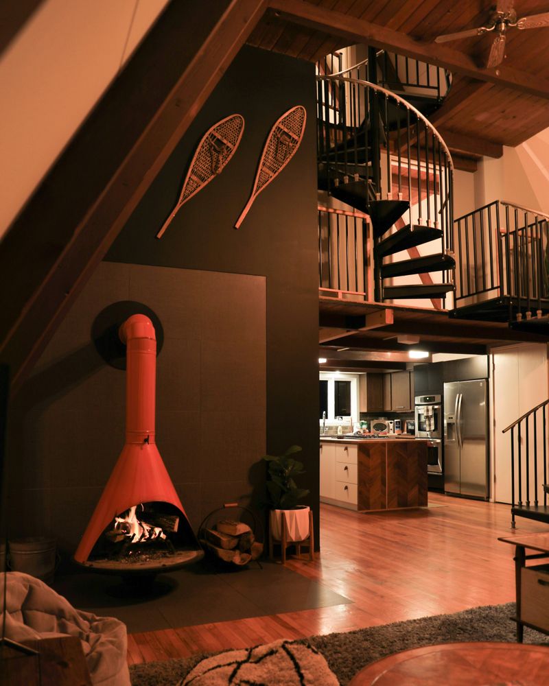 Mid-Century Modern Cone Fireplaces