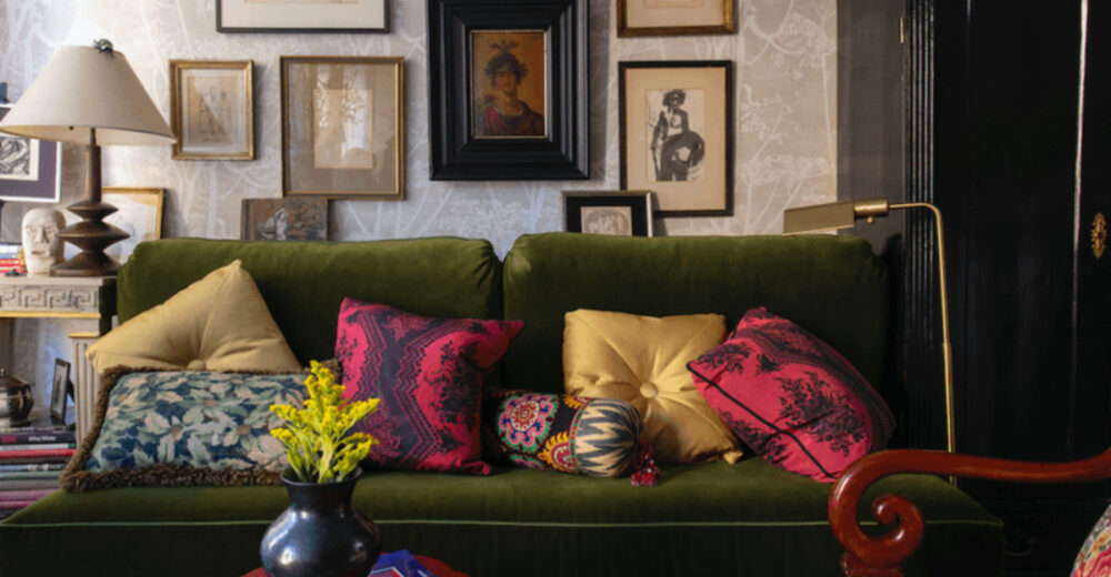7 Baltimore Living Rooms With Plush Textiles And Moodier Maximalism - Decor Hint