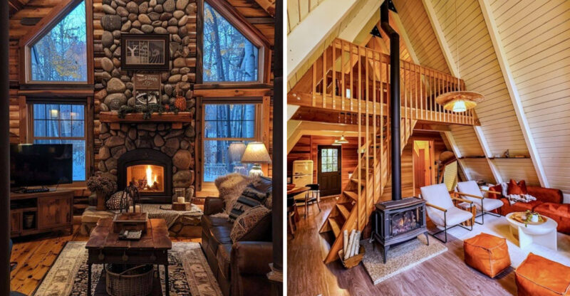 7 Montana A-Frame Chalets With Interiors That Whisper Cozy