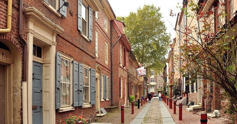 7 Philly Row Homes That Highlight Timeless Brick Craftsmanship - Decor Hint Elfreth's Alley – America's Oldest Residential Street