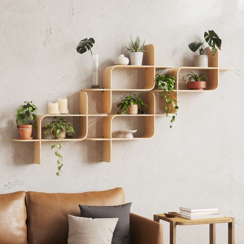 8 Brooklyn Studio Hacks To Boost Storage Without Clutter - Decor Hint Floating Shelves That Double as Art Displays