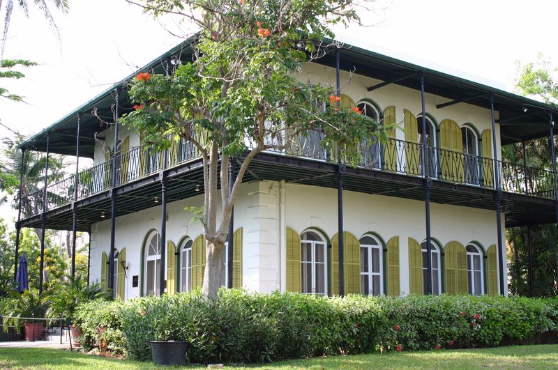 The Hemingway House's Cat-Friendly Veranda