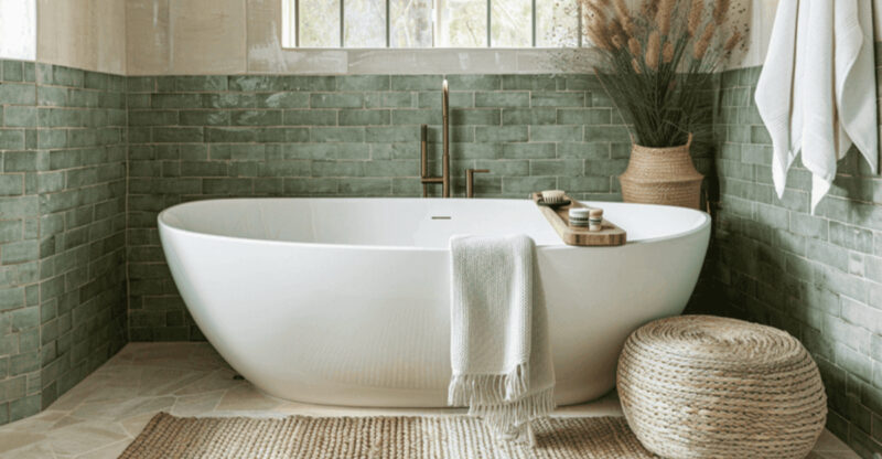 8 Portland, Oregon Bathrooms Pairing Sage Green Serenity With Retro Tile Flair