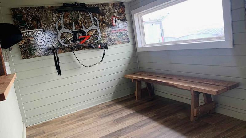 Reclaimed Barn Board Benches With Boot Storage