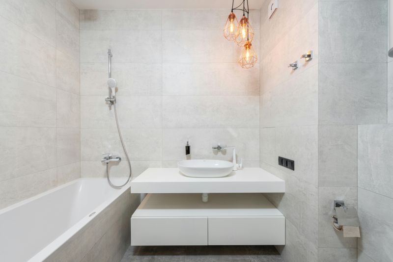 Marble countertops with subtle veining