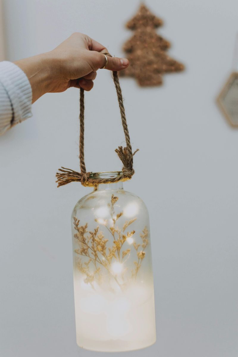 Mason Jar Lanterns With Twine