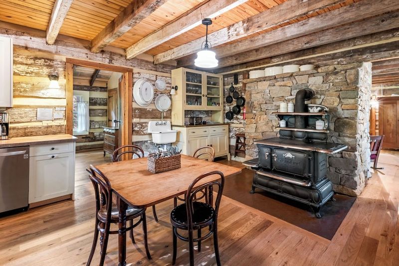 Timber Frame Wonder With Open-Flame Hearth